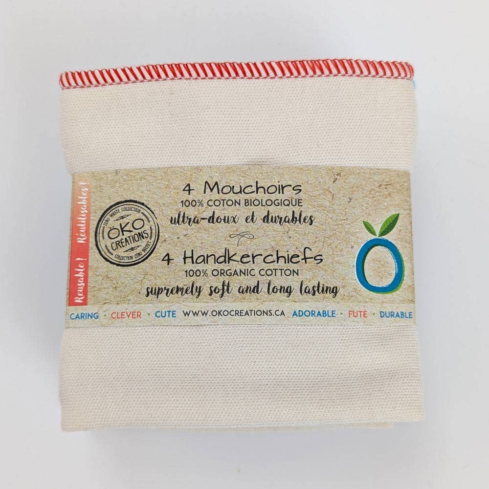 Reusable Organic Cotton Handkerchiefs