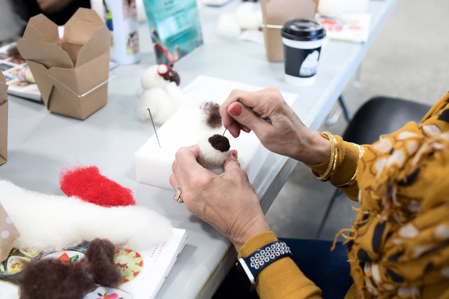 Mushroom Ornament Felting Kit