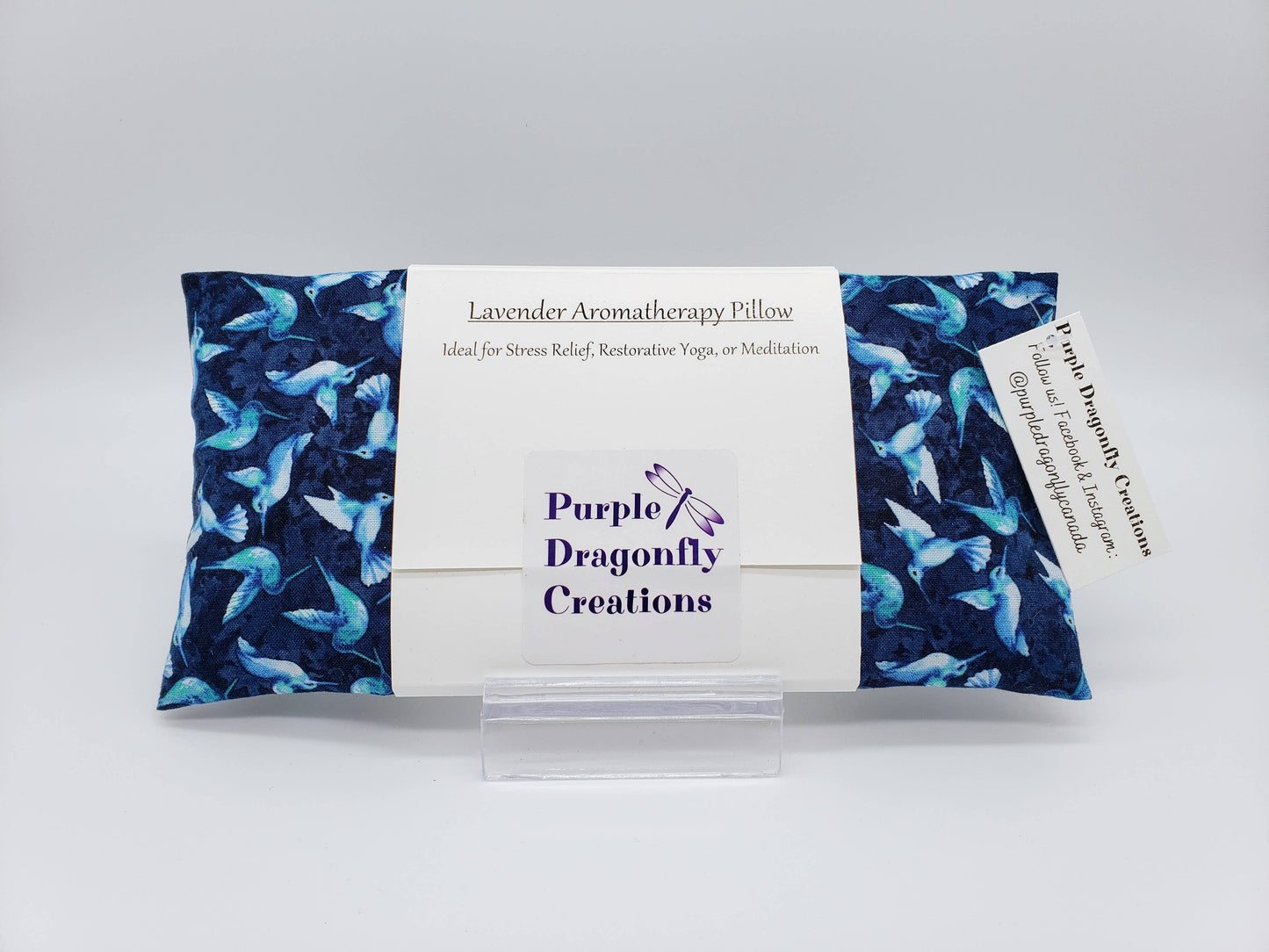 Lavender Eye Pillow - Midnight Hummingbirds