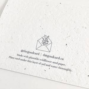 Plantable Greeting Card - Flower