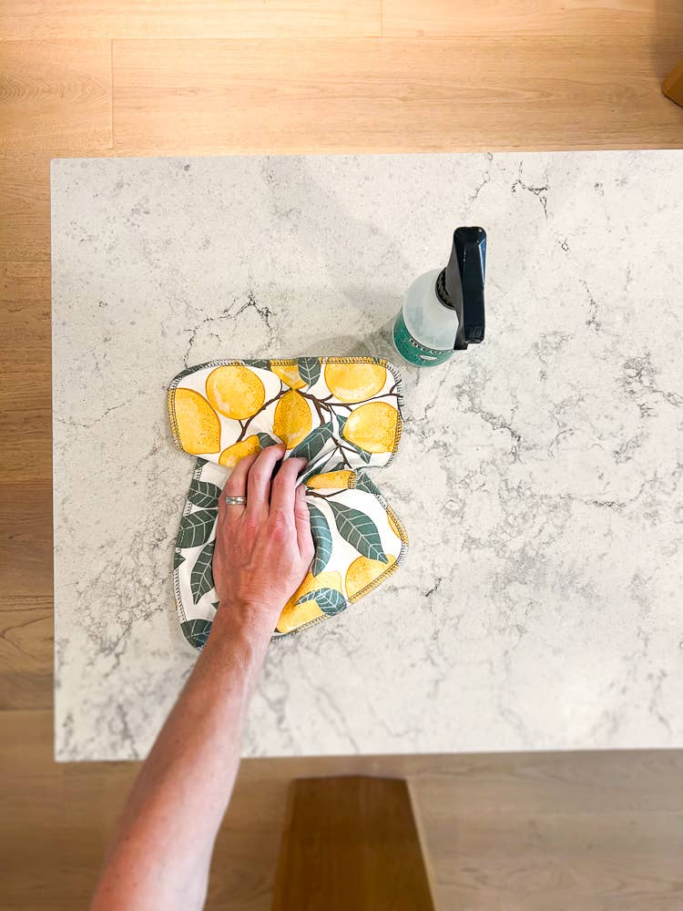 Cotton Reusable Paper Towel 10/Pk - lemons
