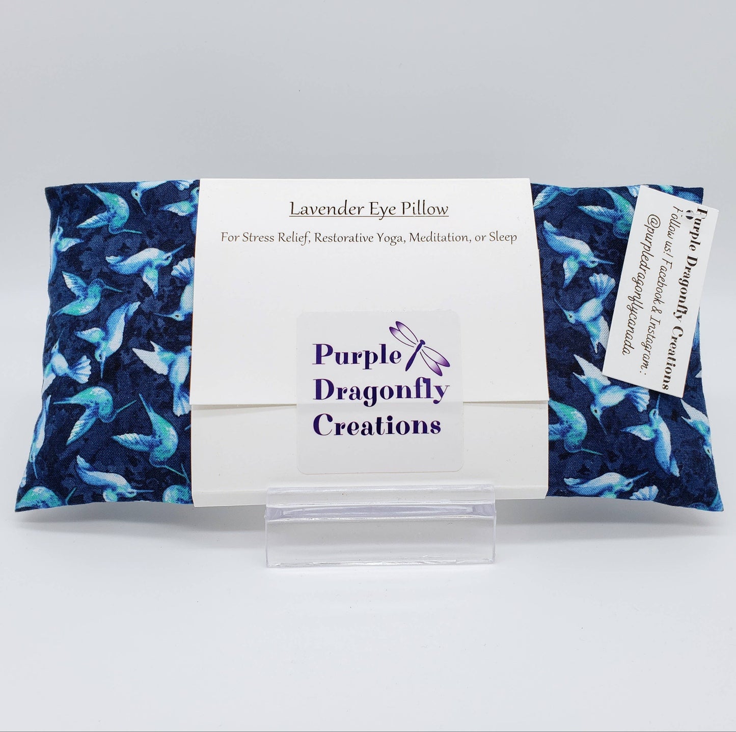 Lavender Eye Pillow - Midnight Hummingbirds