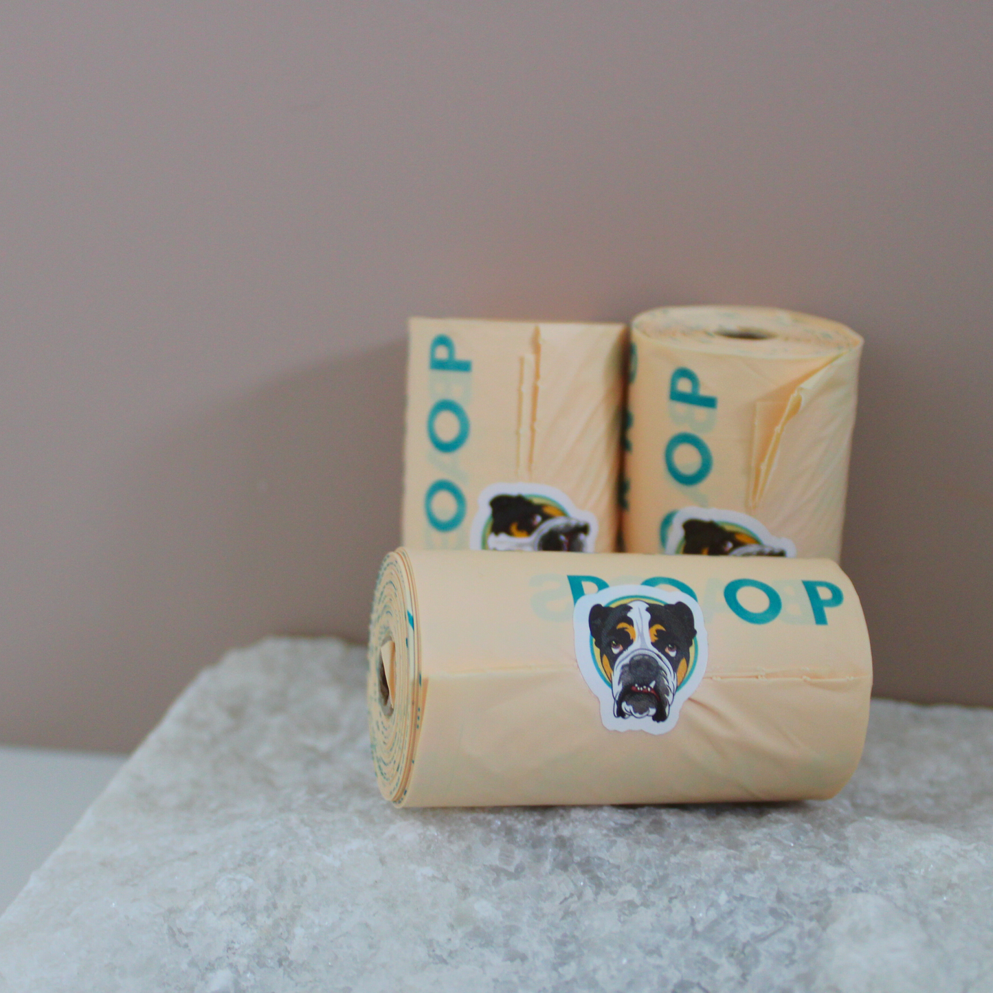 Compostable Cornstarch Poop Bags - 3 Rolls