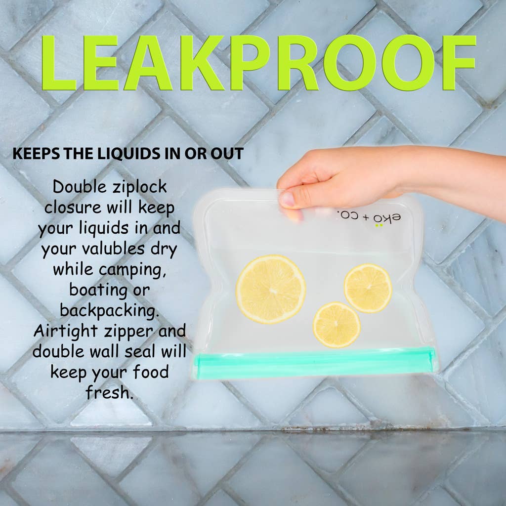 Reusable freezer ziplock bag