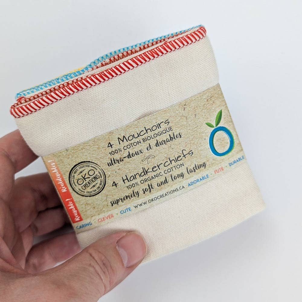 Reusable Organic Cotton Handkerchiefs