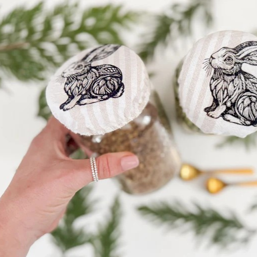 Organic Cotton Jar Covers