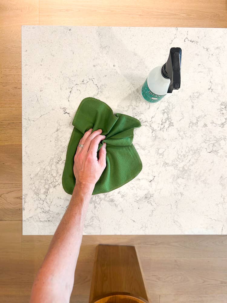 Cotton Reusable Paper Towel 10/Pk - green