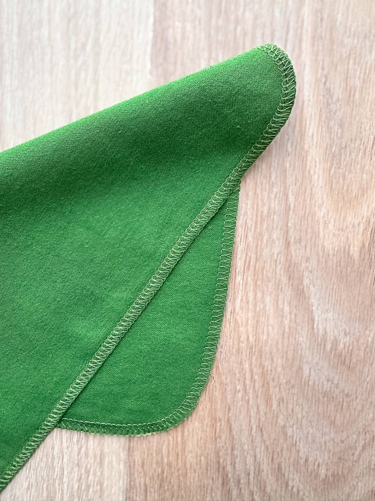 Cotton Reusable Paper Towel 10/Pk - green