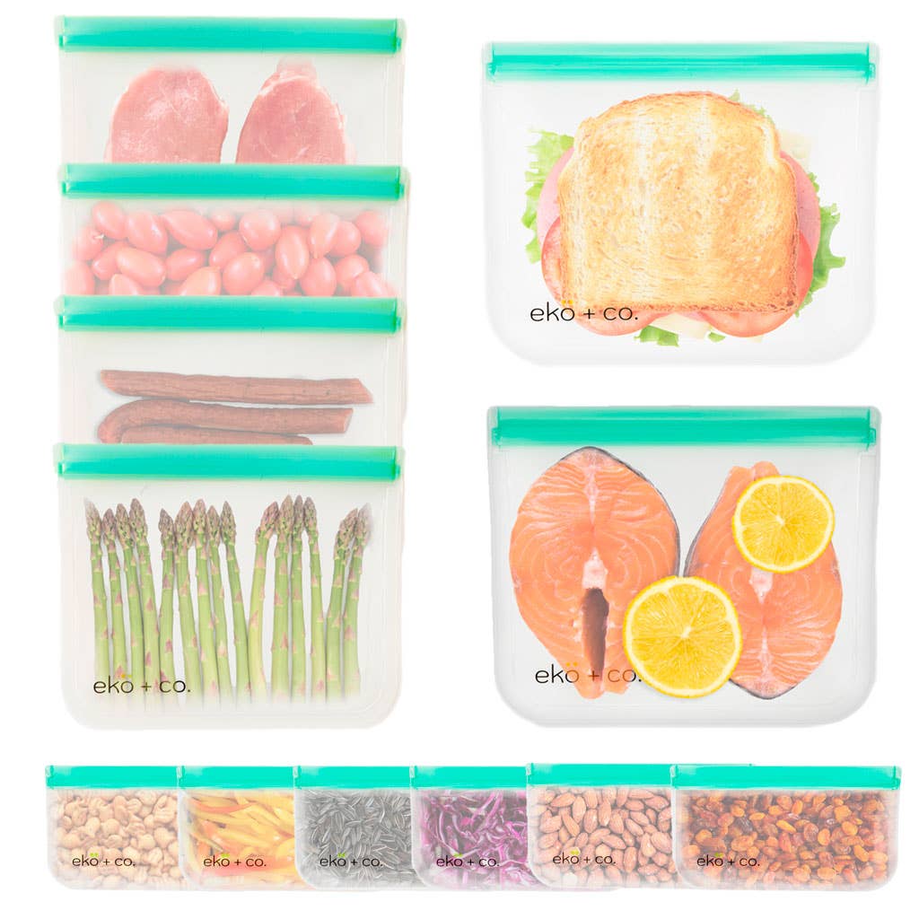 Reusable freezer ziplock bag