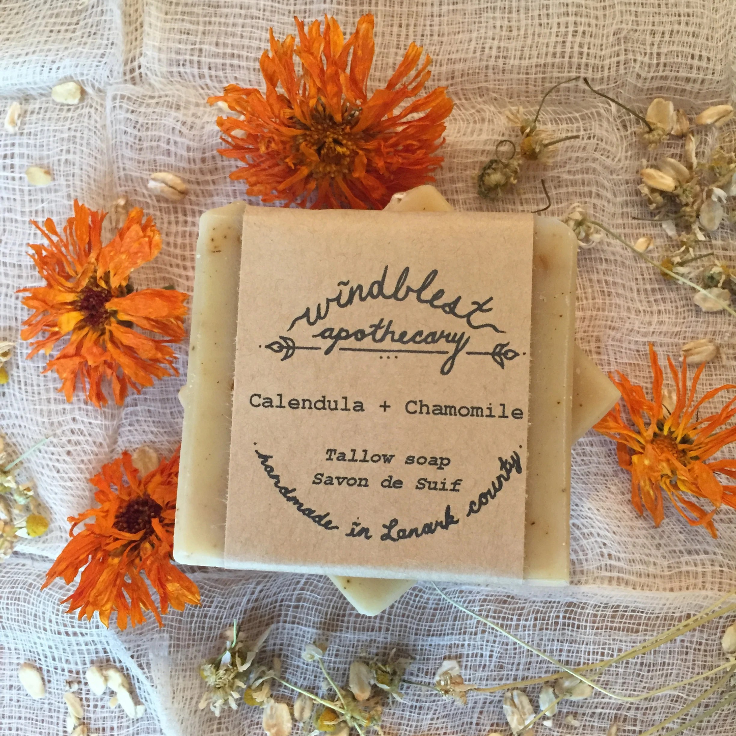 Calendula & Chamomile Tallow Soap