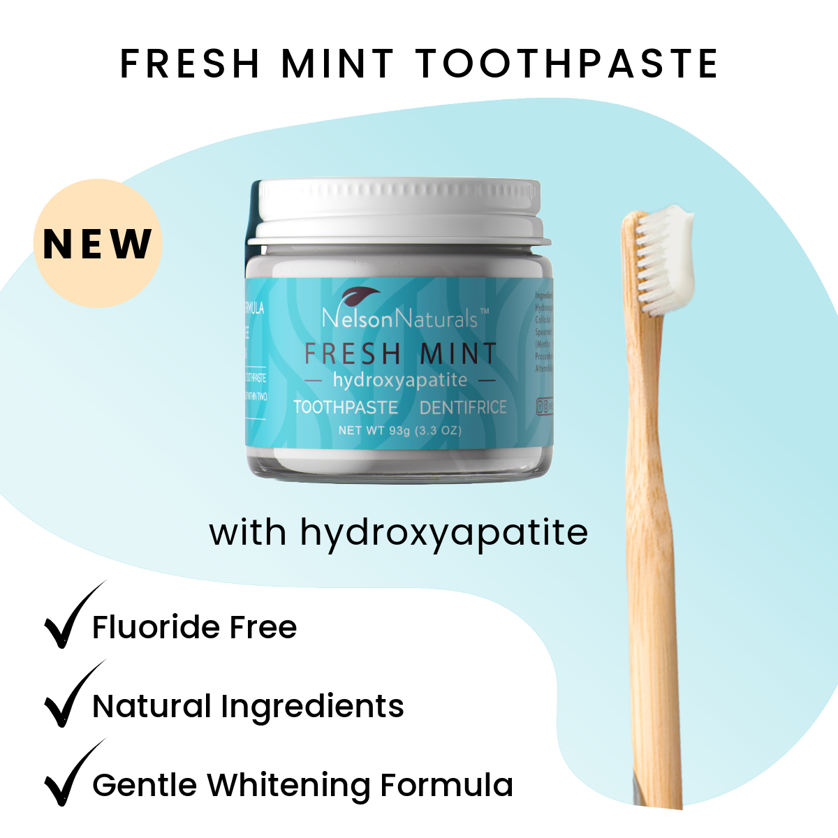 Toothpaste - Fresh Mint with Hydroxyapatite 93g