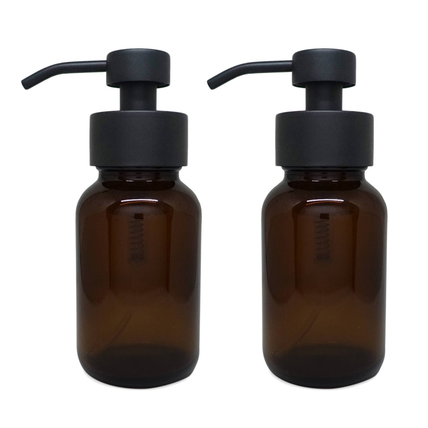 Amber Glass Foaming Soap Dispenser