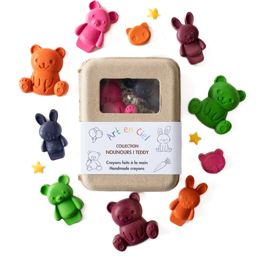 Handmade Crayons - TEDDY BEARS