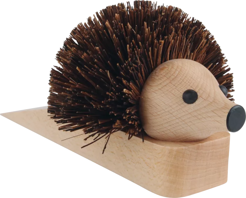 Hedgehog Door Stopper + Boot Brush