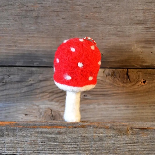 Mushroom Ornament Felting Kit