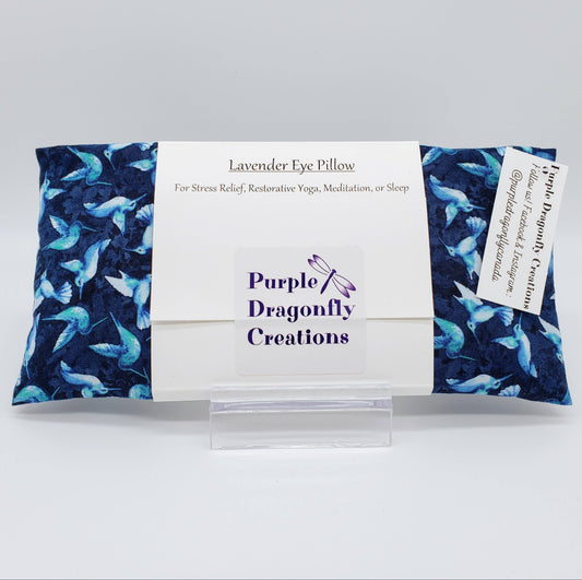 Lavender Eye Pillow - Midnight Hummingbirds