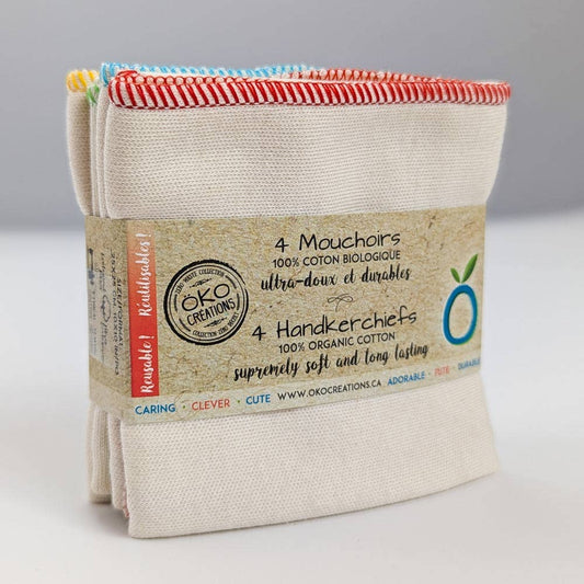 Reusable Organic Cotton Handkerchiefs