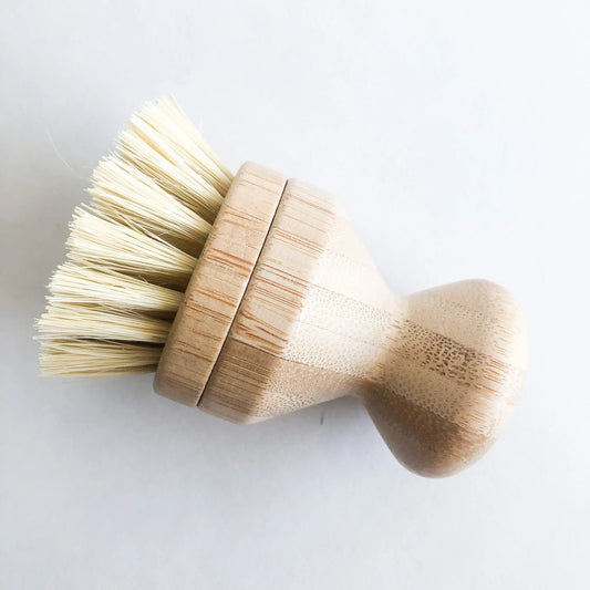 Natural Bamboo Scrub Brush With Replaceable Head