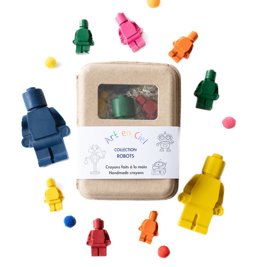 Handmade Crayons - ROBOTS