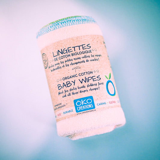 Reusable Organic Cotton Wipes - 4 pack