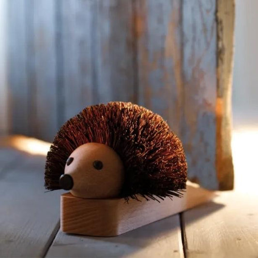 Hedgehog Door Stopper + Boot Brush