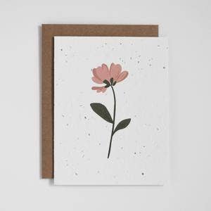 Plantable Greeting Card - Flower