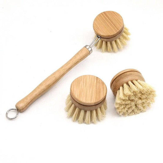 Bamboo Sisal Dish Brush - Zero Waste Kitchen Brush