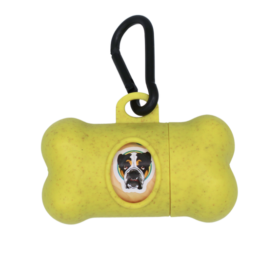 Eco-Friendly Poop Bag Dispenser + 15 Compostable Bags