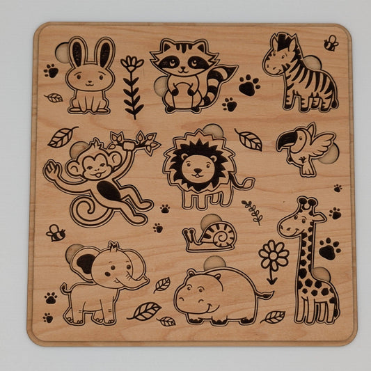 Wooden Puzzle - Zoo Animals