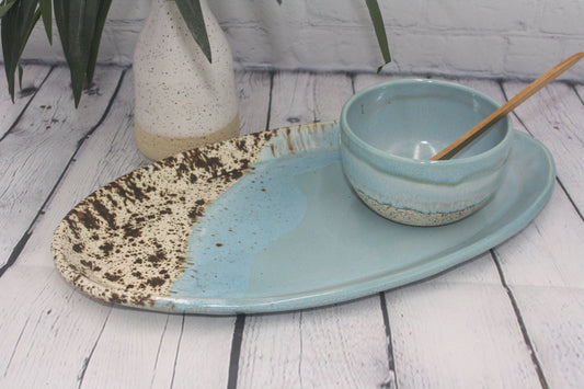 Pottery Wood Platter