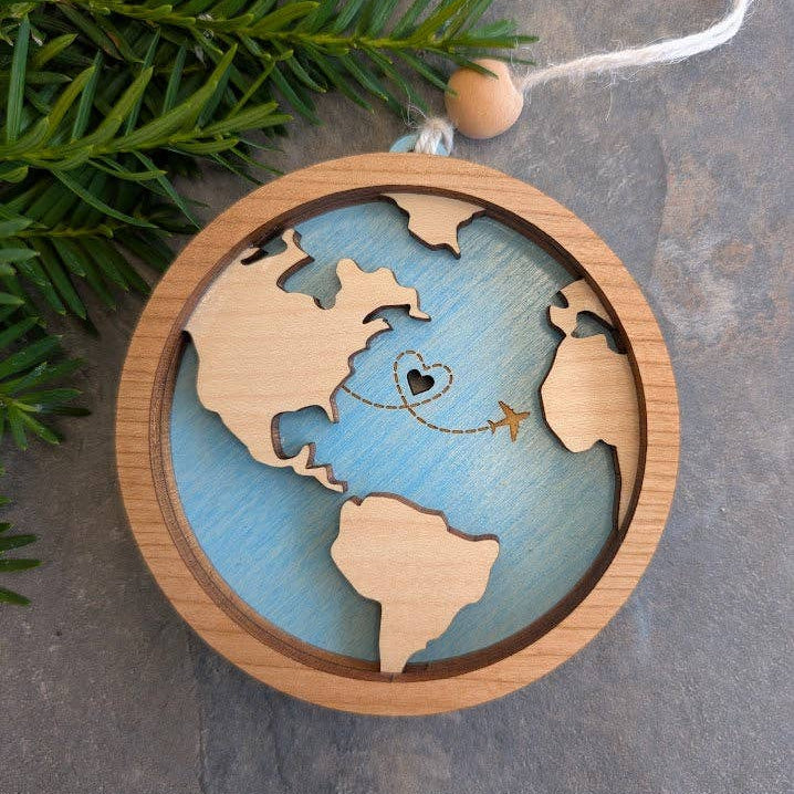 Globe Travel Ornament